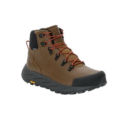 Jack Wolfskin Buty trekkingowe Terraquest X Texapore Mid (wodoodporne i oddychające) ciemnobrązowe męskie