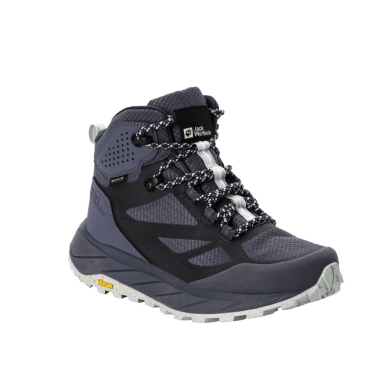 Jack Wolfskin Buty trekkingowe Terraventure Texapore MID (wodoodporne, oddychające) szare/niebieskie Damskie