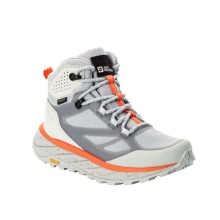 Jack Wolfskin Buty trekkingowe Terraventure Texapore MID (wodoodporne, oddychające) srebrnoszare Damskie