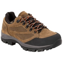 Jack Wolfskin Buty trekkingowe Rebellion Texapore Low (Trekking, skóra nubukowa, wodoodporne) brązowo/czerwone męskie