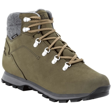 Jack Wolfskin Buty zimowe Thunder Bay Texapore Mid (wodoodporne) khaki/szary męskie