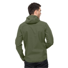 Jack Wolfskin Softshellowa kurtka Bornberg Hoody (Kaptur, wiatroszczelna, wodoodporna) leśna zieleń Mężczyźni