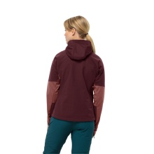 Jack Wolfskin Softshellowa kurtka Brisstal Hoody (Kaptur, wiatroszczelna, wodoodporna) różowa damska