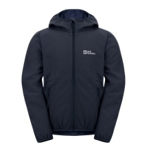 Jack Wolfskin Softshelljacka Fourwinds 2024 (wytrzymała, oddychająca) granatowa dziecięca