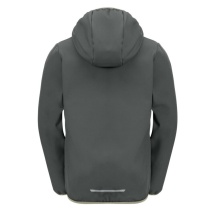 Jack Wolfskin Softshellowa kurtka Fourwinds 2024 (wytrzymała, oddychająca) ciemnozielona dziecięca