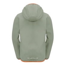 Jack Wolfskin Softshelljacka Fourwinds 2024 (wytrzymała, oddychająca) szaro-zielona dziecięca