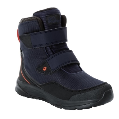 Jack Wolfskin Zimowe buty Polar Bear Texapore High VC (wytrzymałe, wodoodporne) granatowe dziecięce