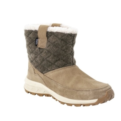 Jack Wolfskin Zimowe buty Queenstown Texapore Boot (zamsz, wodoodporne) brązowe dla kobiet