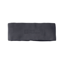 Jack Wolfskin Stirnband Real Stuff Headband (elastyczne, ciepłe) - czarny węgorz Damskie