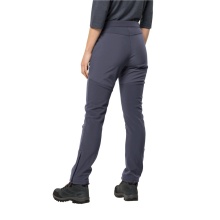 Jack Wolfskin Spodnie wędrówkowe Stollberg Pant (spodnie softshell, wiatroszczelne, wodoodporne) szare Damskie