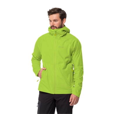 Jack Wolfskin Kurtka turystyczna Emberberg 3l (bardzo oddychająca, wodoodporna, wiatroszczelna) limonkowa męska