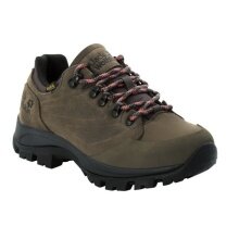 Jack Wolfskin Buty trekkingowe Rebellion Texapore Low (Trekking, wodoodporne, 100% bez PFC) brązowy/szary phantomowy Damskie