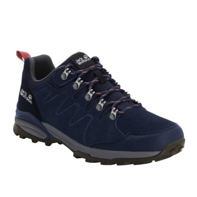 Jack Wolfskin Buty trekkingowe Refugio Texapore Low (zamsz, wodoodporne) granatowo/szare Damskie