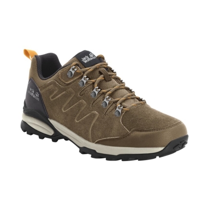 Jack Wolfskin Buty trekkingowe Refugio Texapore Low (skóra zamszowa, wodoodporne) brązowe damskie