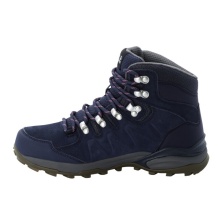 Jack Wolfskin Buty trekkingowe Refugio Texapore Mid (zamsz, wodoodporne) granatowe/szare damskie