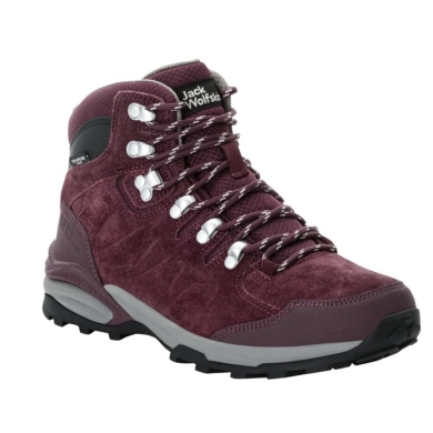 Jack Wolfskin Buty trekkingowe Refugio Texapore Mid (zamsz, wodoodporne) różowe Damskie