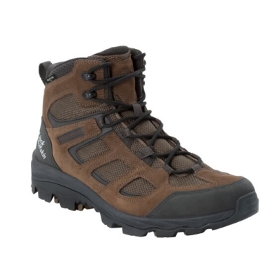 Jack Wolfskin Buty trekkingowe Vojo 3 Texapore Mid (wodoodporne, oddychające) brązowy/szary phantom męskie