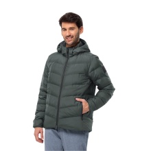 Jack Wolfskin Zimowa kurtka puchowa Colonius (wiatroszczelna, wodoodporna, oddychająca) ciemnozielona męska