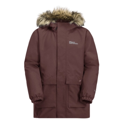 Jack Wolfskin Kurtka zimowa Cosy Bear 3w1 Parka (z polarową wewnętrzną kurtką, wodoodporna) różowa dla dziewczynek (164-176)