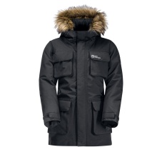 Jack Wolfskin Kurtka zimowa Glacier Peak Parka (wodoodporna, wiatroszczelna) szary dziecięcy