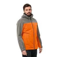 Jack Wolfskin Kurtka zimowa Taubenberg 3w1 (wodoodporna i wiatroszczelna, wewnętrzna kurtka polarowa) pomarańczowy/szary mężczyźni