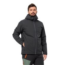 Jack Wolfskin Izolacyjna kurtka zimowa Wisper Insulated (ciepła, wodoodporna, wiatroszczelna) czarna męska