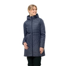 Jack Wolfskin Płaszcz zimowy Lapawa Insulated Coat (wiatrproof, wodoodporny, oddychający) grafitowy dla kobiet