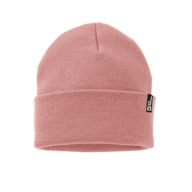 Jack Wolfskin Zimowa czapka (Beanie) Rib - różowa Damska