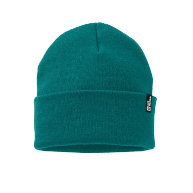 Jack Wolfskin Zimowa czapka (Beanie) Rib - niebiesko-zielona Damska