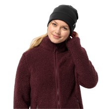 Jack Wolfskin Zimowa czapka (Beanie) Rib - czarna Damska