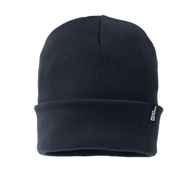 Jack Wolfskin Zimowa Czapka (Beanie) Rib - granatowa Damska