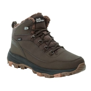 Jack Wolfskin Buty zimowe Everquest Mid Texapore (ciepłe, wodoodporne, bez PFC) ciemnobrązowe męskie