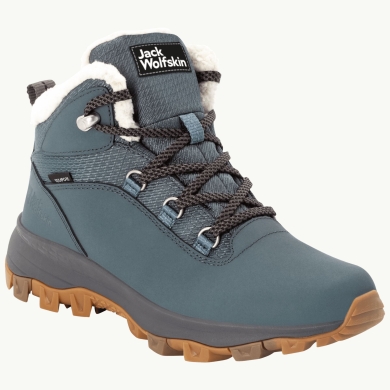 Jack Wolfskin Buty zimowe Everquest Mid Texapore (ciepłe, wodoodporne, bez PFC) niebiesko/szare damskie