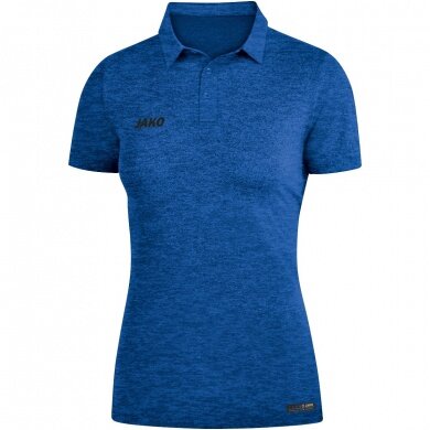 JAKO Sport/Czas wolny Polo Premium Basics (Jersey z poliestru i elastanu) niebieski melanzowany Damski