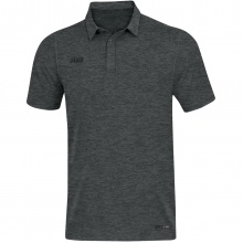 JAKO Sport/Czas wolny Polo Premium Basics (Jersey z poliestru i elastanu) ciemnoszary melanż Mężczyźni