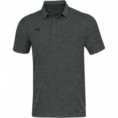 JAKO Sport/Czas wolny Polo Premium Basics (Jersey z poliestru i elastanu) ciemnoszary melanż Mężczyźni