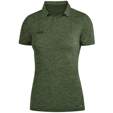 JAKO Sport/Czas wolny Polo Premium Basics (Jersey z poliestru i elastanu) khaki/zielony melange Damskie