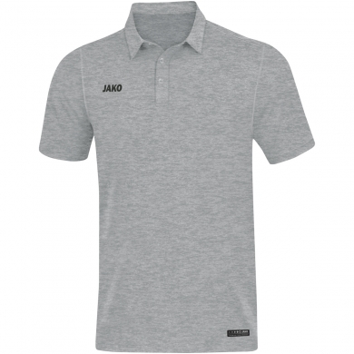 JAKO Sport/Czas wolny Polo Premium Basics (Jersey z poliestru i elastanu) jasnoszary melanż Męski