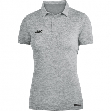 JAKO Sport/Czas wolny Polo Premium Basics (Jersey z poliestru i elastanu) jasnoszary melange Damskie