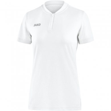 JAKO Sport-Polo Prestige (100% Poliester-Jacquard) biały Damski