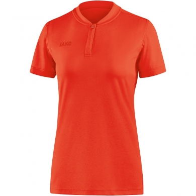 JAKO Sport-Polo Prestige (100% poliester-Jacquard) pomarańczowe damskie