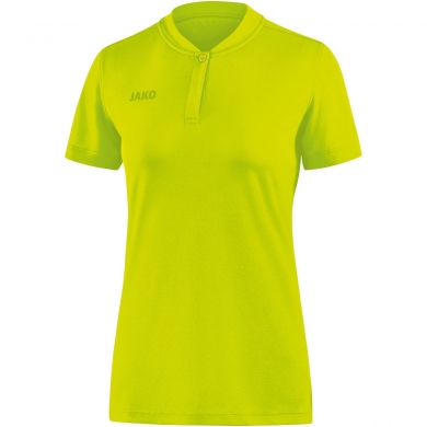 JAKO Sport-Polo Prestige (100% Poliester-Jacquard) limonkowy Damski