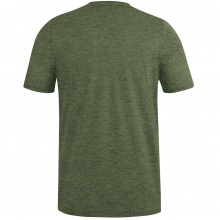 JAKO Sport/Czas wolny T-shirt Premium Basics (Jersey z poliestru i elastanu) khaki/zielony melange Mężczyźni