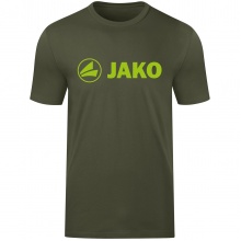 JAKO T-shirt rekreacyjne Promo (Bawełna organiczna) khaki/neonowa zieleń Mężczyźni