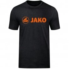 JAKO T-shirt rekreacyjne Promo (Bawełna organiczna) czarnomelanzowy/pomarańczowy męski