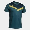 Joma Koszulka Sportowa Camiseta Krótki Rękaw Court (100% Poliester) niebiesko-zielona Męska