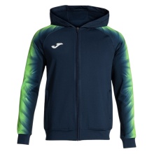 Joma Kurtka z kapturem Elite XI Full-Zip (fleece) granatowa/żółta Męska