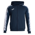 Joma Kurtka z kapturem Elite XI Full-Zip (fleece) granatowa/biała Męska