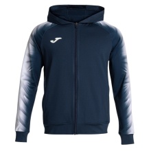 Joma Kurtka z kapturem Elite XI Full-Zip (fleece) granatowa/biała Męska