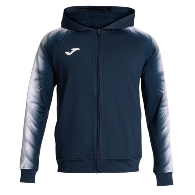 Joma Kurtka z kapturem Elite XI Full-Zip (fleece) granatowa/biała Męska